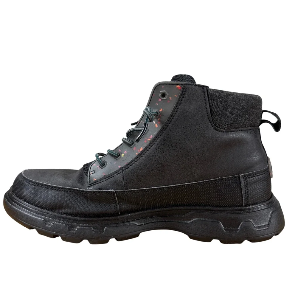 HEY DUDE Duke Eco Shield Black Boots Mens 10 Water Repellent Gorpcore Shoe